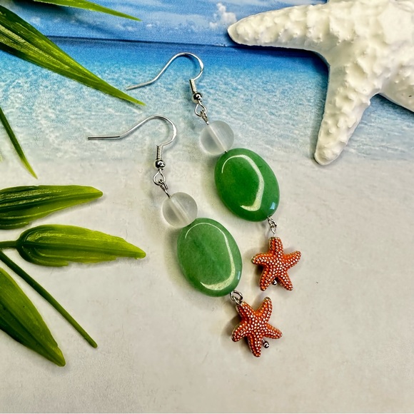 3/$20 Starfish and Frosted Glass Earrings - Pick Your Fave! - Picture 5 of 13